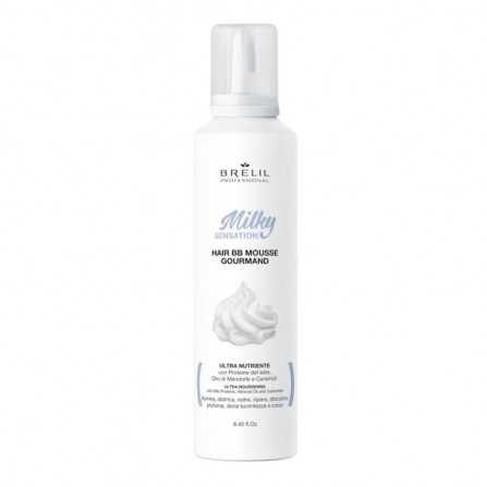 Сметана за коса с млечен протеин - Brelil Professional Hair BB Mousse Milky Sensation 250ml